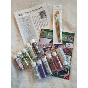 Donna Dewberry's Shimmer & Shine Decorative Painting Folk Art One Stroke Kit New